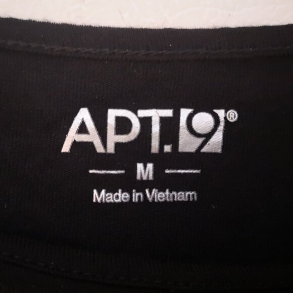 Apt. 9 Ladies Black with Sequins on Front Size Medium Top - Picture 3 of 9